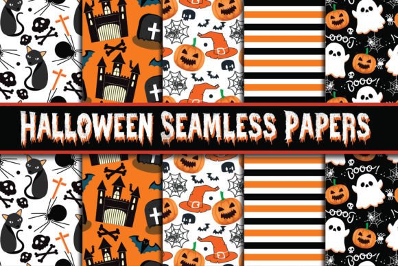 Download Happy Halloween Digital Paper Background - Premium Bundle