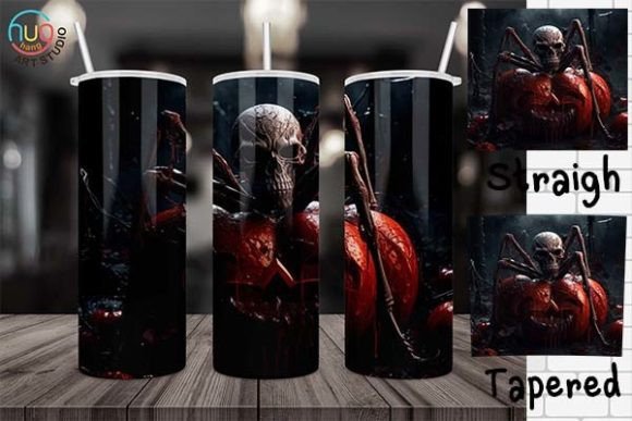 Download Halloween Scary Pumpkin Skull Tumbler - Skull Collection