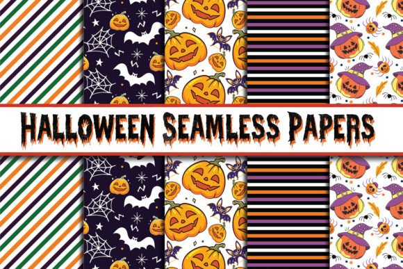 Download Happy Halloween Digital Paper Background - Premium Bundle