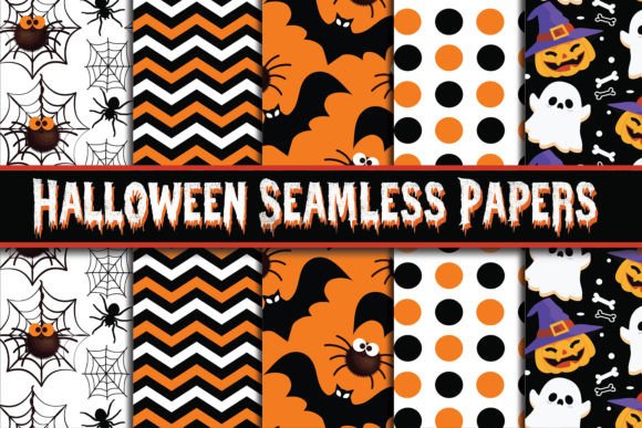 Download Happy Halloween Digital Paper Background - Premium Bundle