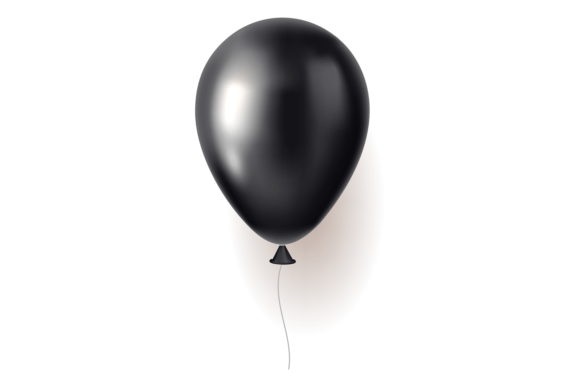 Download Elegant Black Balloon. Festival Scene Re - Balloon Collection